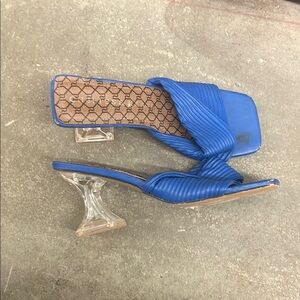 Cheries & keath electric blue Women's Heeled Sandals